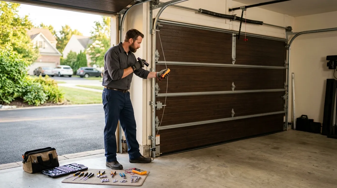 Repaired & tested - McKinney garage door service